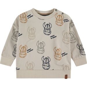 Like new! BABYFACE Vikings Printed Pullover, Beige-size 6